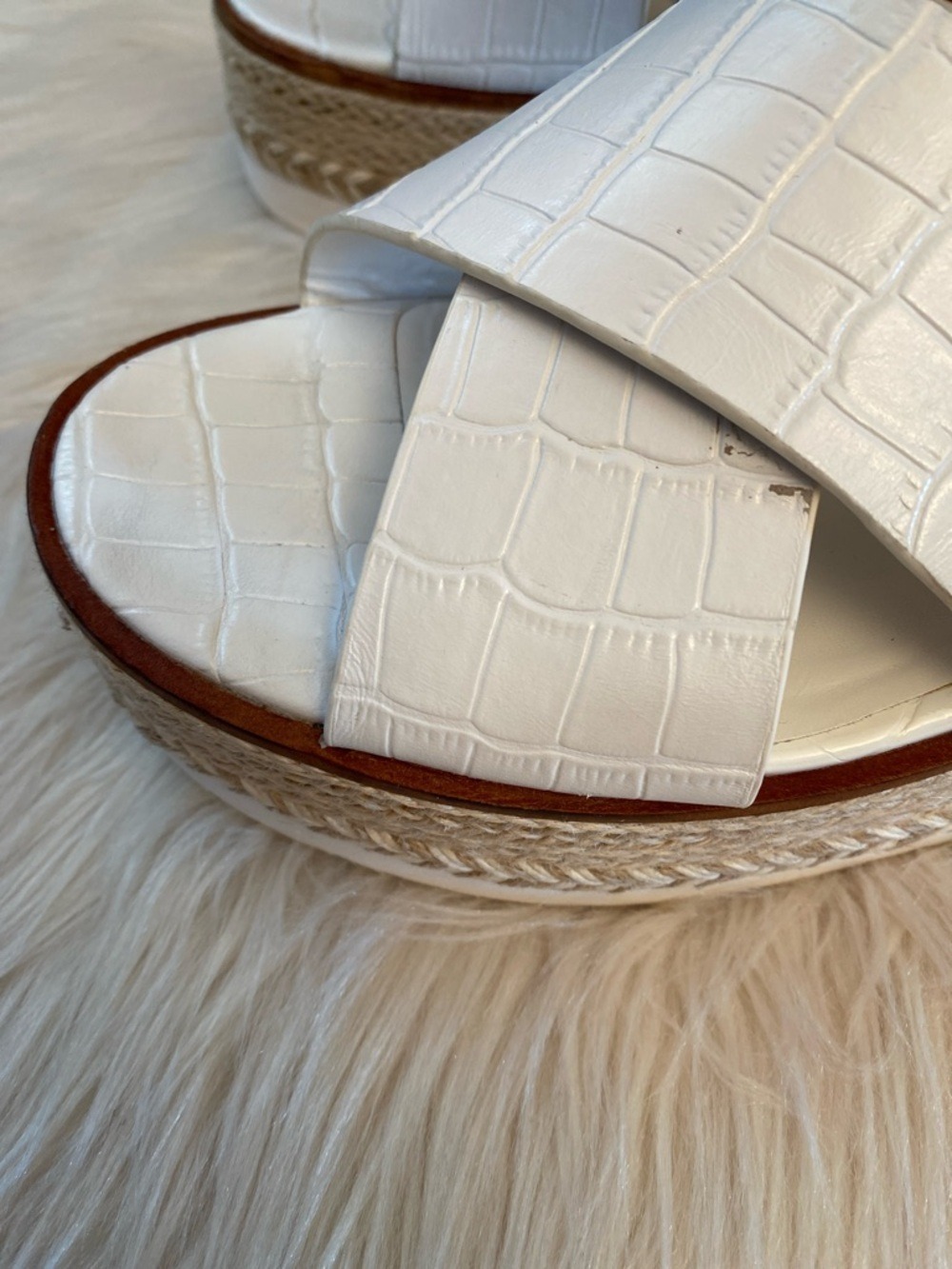 Vince Camuto Marietten Leather  Platform Wedges, Size 10 - Picture 15 of 16